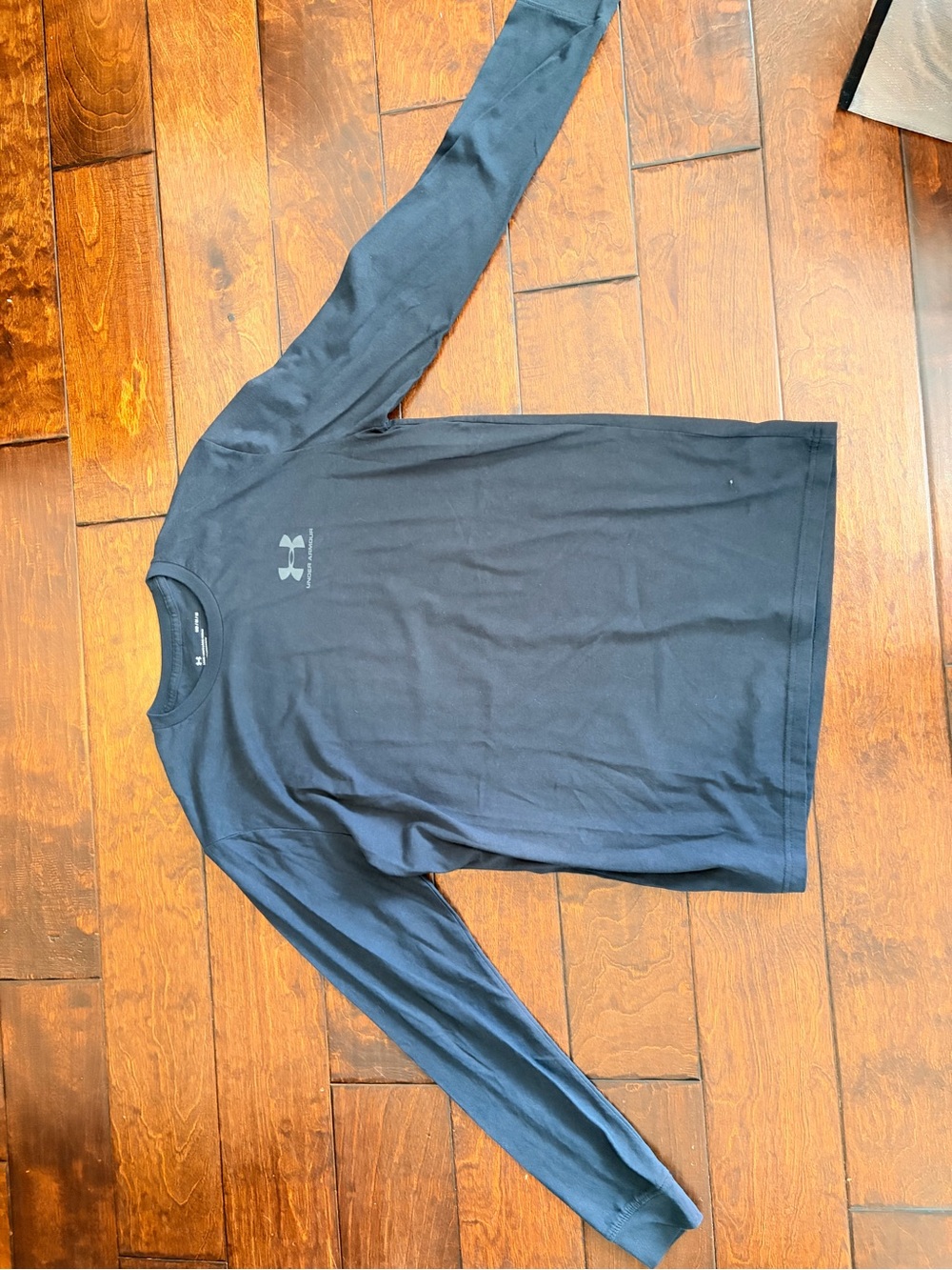 Under Armour Men's Long Sleeve Crew Shirt - Navy Blue